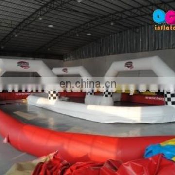 Inflatable go karts track race, race car track for sale