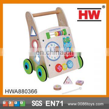 2015 New Design children wooden baby walker