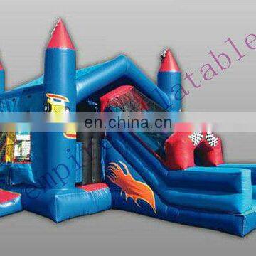 commercial inflatable combo, bouncer slide inflatable toys, slide jumper CC075
