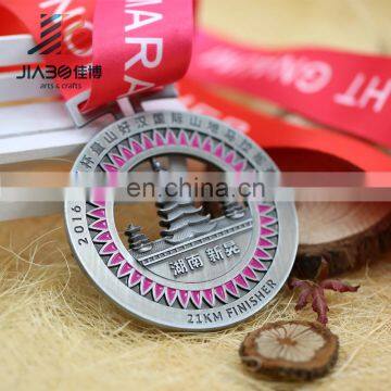 Custom Antique Silver 3d Plating Running Sports Custom Medal Maker photo-4