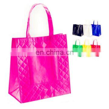 lady pink color Top Quality Promotion Laminated Non Woven Bag/Non Woven shipping bag