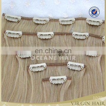 wholesale garde 6a remi human blonde hair clip in hair extensions china bulk for black women