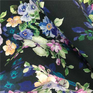 Hot Sale 100%Cotton Border Digital Print Dress Fabric photo-2