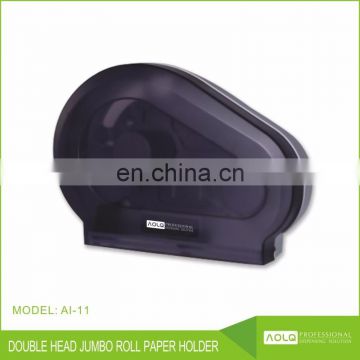 Double Roll Paper Dispenser in Plastic, Wall Mounted