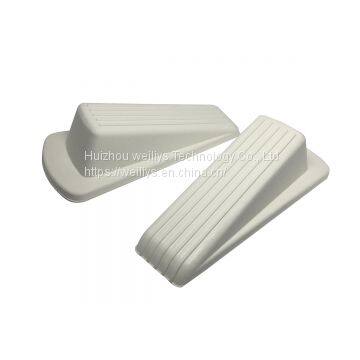 White Home Premium Door Stopper, Heavy Duty Flexible Rubber Door Stop Wedge, Multi Surface, Non Scratching, Strong Grip - Gaps up to 1.2 Inches