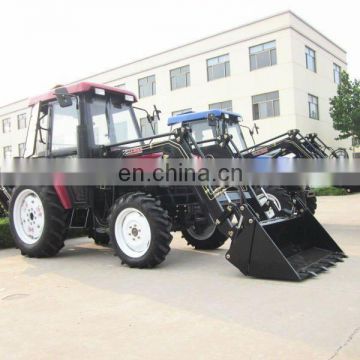 tractor 504 with front loader and backhoe