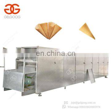 Commercial Automatic Ice Cream Rolled Sugar Cone Baking Machine Snow Cone Production Line