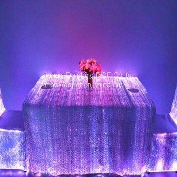 7 Colors RGB LED Light up Fiber Optic Table Cloth