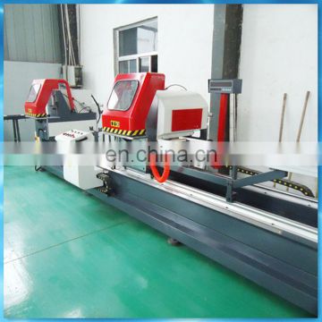 Double heads mitre cut aluminium window and door making machine