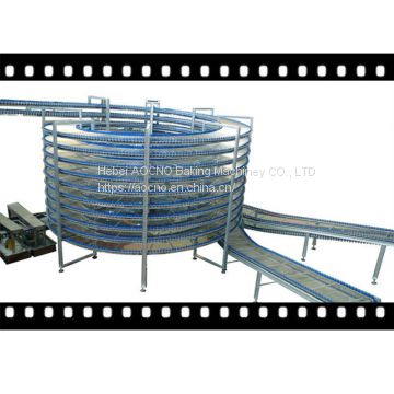 Bread toast slice spiral cooling tower for bakery equipment