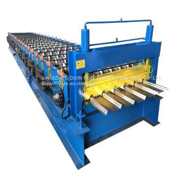 Automatic trapezoidal PLC galvanize roofing sheet roll forming machine made in Botou city