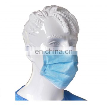 Disposable Medical Face Mask Earloop 3 Ply Non-sterile White Blue