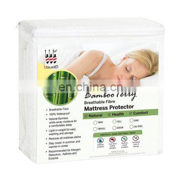 Saferest Hypoallergenic Zippered Waterproof Bed Bug Mattress Cover With Bamboo Fiber Jacquard photo-2