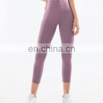 New Design Tie Knot Women Gym Yoga Sport Workout Clothing Sets Wear