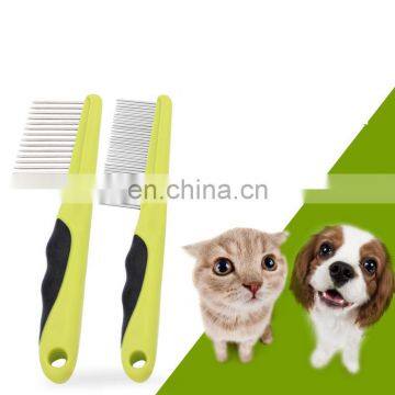 HQP-MR12  HongQiang Wholesale Stainless Steel Pins Pet Cat Dog Hair Grooming Comb