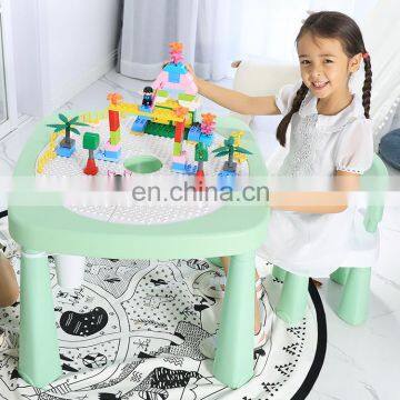 Puzzle learning building blocks toy game table