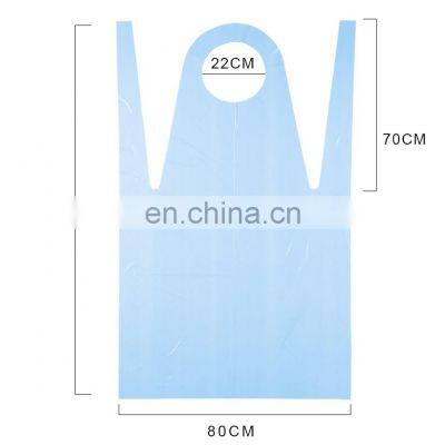 Disposable Blue Aprons Transparent CPE Plastic Medical Grade Disposable Kitchen Painting Salon Restaurant Drug STORES photo-2