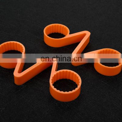 Twin wheel nut retainer for 32mm x105mm , PA material,orange loose wheel nut indicator