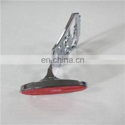 For GAZ VOLGA Lada ABS Chrome Car Custom Stand Hood Ornaments Bonnet General Emblem Front Badge