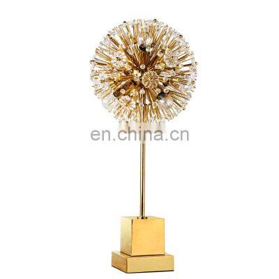 Art supplies dandelion metal lamp base bedside lamps in the bedroom