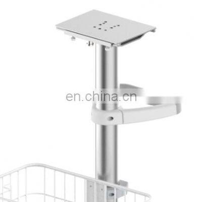 High Quality Hospital Medical Aluminum Alloy OEM/ODM Patient Monitor Trolley Stand photo-2
