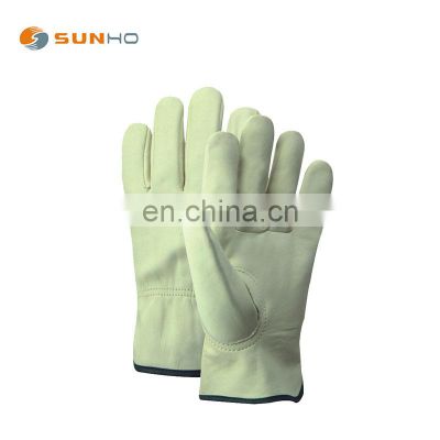 Sunnyhope safety leather gloves construction mittens cow split leather safety hand Work gloves