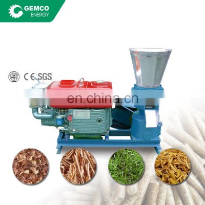 low price mini biomass saw dust rice husk hops wood pelletizing flat die small pellet machine