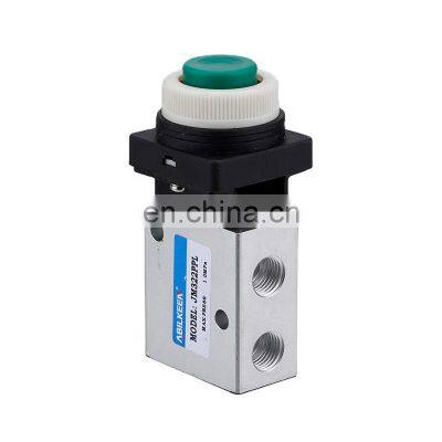 High Quality Pneumatic Control Valve Stainless Steel JM322PPL G1/4 Thread Raised Head Mechanical Pneumatic Valve