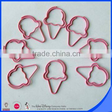 For students stationery pink ice cream paper clips