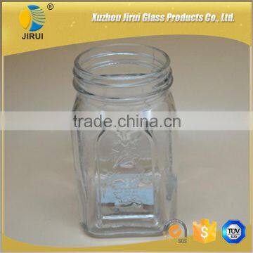 1000ml square glass jar with high quality