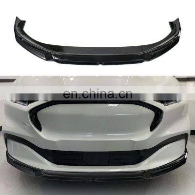 Car Front Bumper Lip Lower Splitter Trim Protection Car Air Dams Automotive Body Kit Painted Black Front Lip For Mustang Mach E photo-2