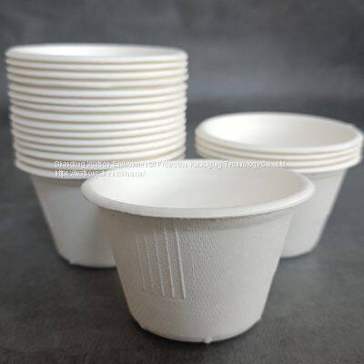 Takeout Eco-Friendly Disposable Compostable Biodegradable Envase Bagasse 4oz Sauce Mini Sugarcane Bagasse Pulp Cup photo-2