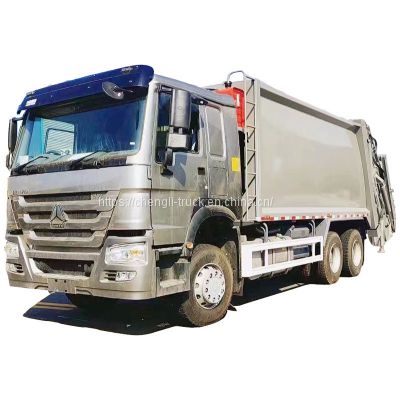 Heavy duty Sinotruk howo 6x4 compactor garbage truck 18cbm