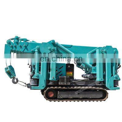 Hengwang HW-SPC3 \t mini truck crane spider crane with long boom