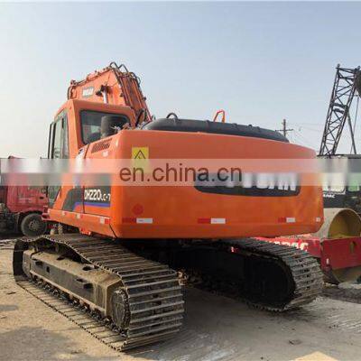 Second hand doosan dh220-7 hydraulic excavator