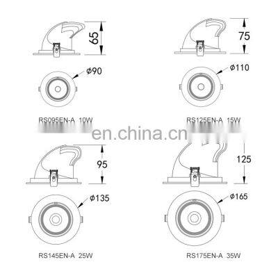 3 Years Warranty Office Home Modern Aluminum Cob 10w 15w 25w 35w Ip20 Led Spot Light photo-5