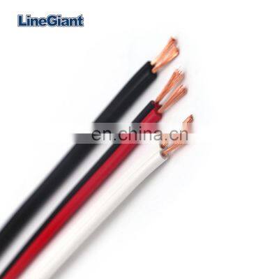 Factory Price Fire Rated Customization 18 20 23 awg Gauge Audio 2 core Black and Red Speaker Wire Cable