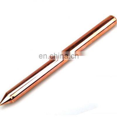 Low Price Bs Standard Solid Threaded Copperbonded Earth Rod Copper Bond Electrode Rods photo-4