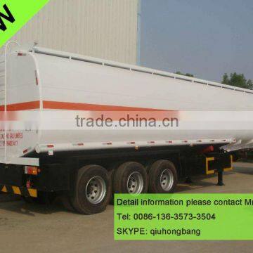 China carbon steel 40000-60000L 3 axles fuel tanker semi trailer with bpw axle 0086-13635733504