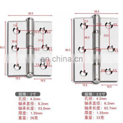 Factory Wholesale SUS201 Bearing Hinge Satin-finished 4 Inch Stainless Steel Door Hinges photo-2