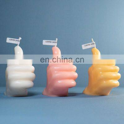 ENO Wholesale Fragrance Oil Candles Handmade Custom Unique Candles Private Label Finfers Silicone Mold Scented Candle