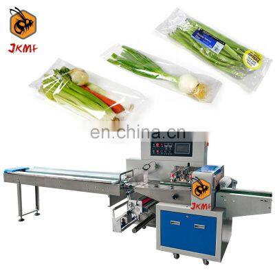 JKMF Automatic Long Beans Pillow Packaging Machine Fennel Drumstick Packing Machine Asparagus Packing Machine