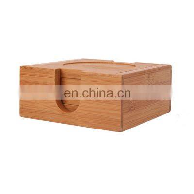 Wholesale Customized Eco Friendly Premium Fiber Square Bamboo Tea Coaster