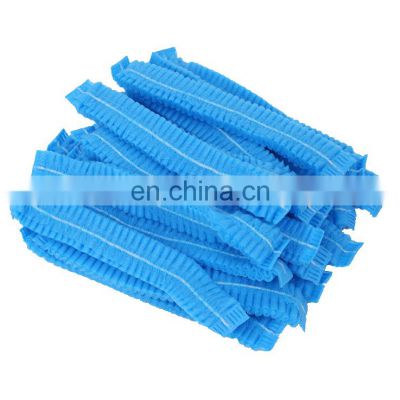 Disposable clip cap for Industry Disposable Single Elastic Double Elastic Nonwoven Mob Cap Clip Cap