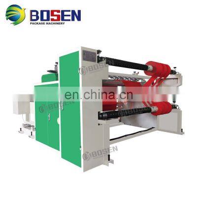 AUTOMATIC HORIZONTAL PVC LABEL FILM PAPER CLOTH NON WOVEN ROLL SLITTER DIE CUTTING SLITTING REWINDING MACHINE