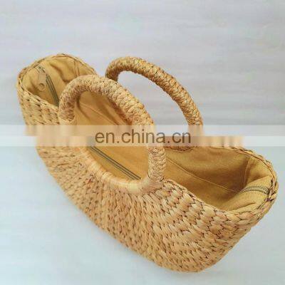Water Hyacinth Bag New Arrival Summer Handwoven Straw Bag Wholesale Vietnam Manufacturer photo-4