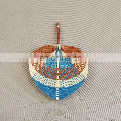 Hot Sale Beautiful Color Rustic Fan Wall Art Woven Bamboo Wall Hanging Decor Cheap Wholesale in Bulk Vietnam Supplier