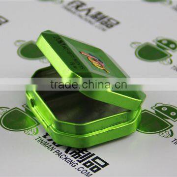 small rectangular mint metal packaging box