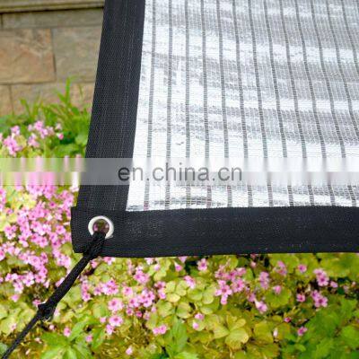 aluminum foil shade net with grommets