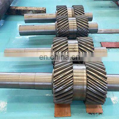 Forging Steel Ball Mill Rotary Kiln Drive Spur Pinion Gear shaft